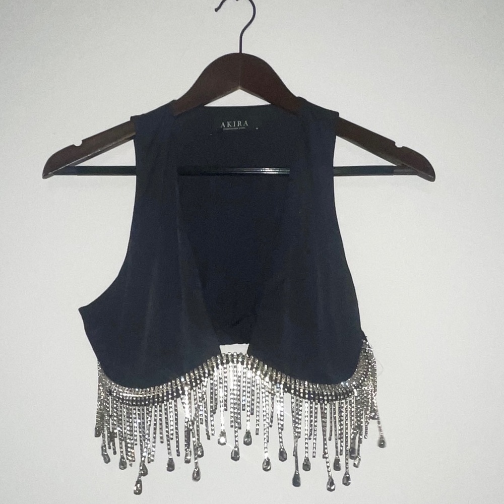 Akira Fringe Bra Top